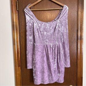 Mi Ami Lavender Velvet Dress y2k feminine